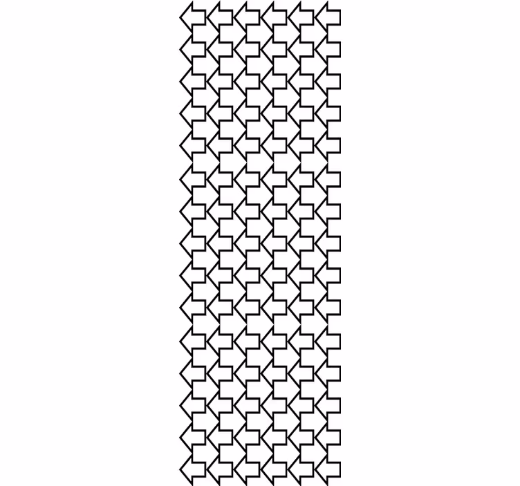 Directional Arrow Pattern geometric wallpaper - TenStickers