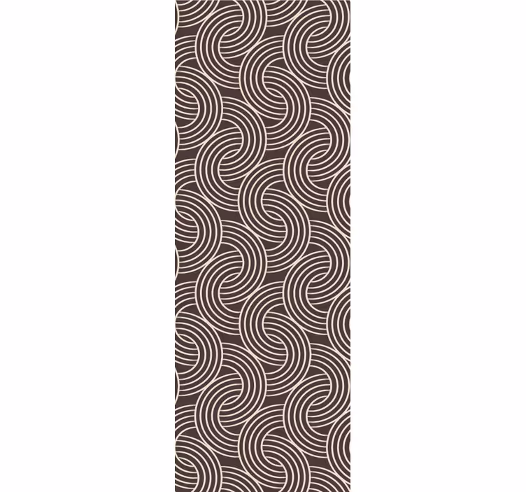 Spiral Line Pattern geometric wallpaper - TenStickers