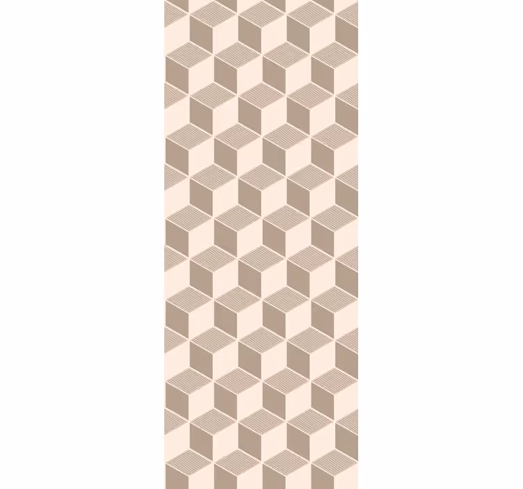 Stylish Cube Pattern geometric wallpaper - TenStickers