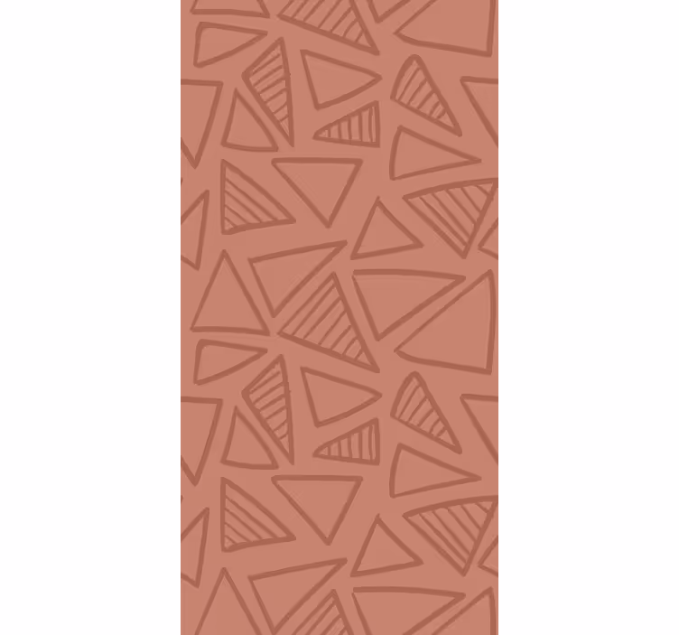 Abstract red pattern geometric wallpaper - TenStickers