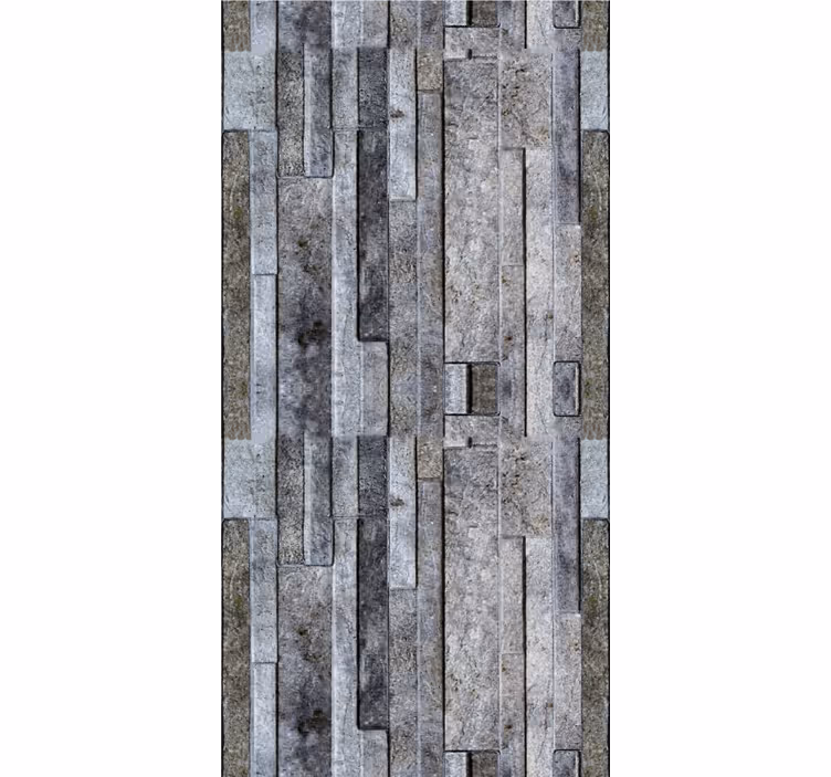 Elegant grey motif stone wallpaper - TenStickers