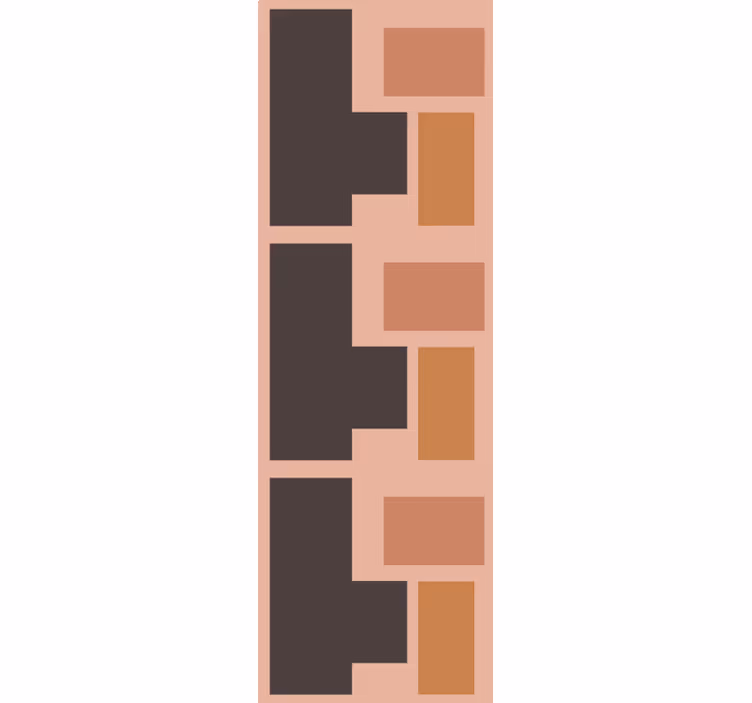 Geometric wallpaper geometric block design - TenStickers