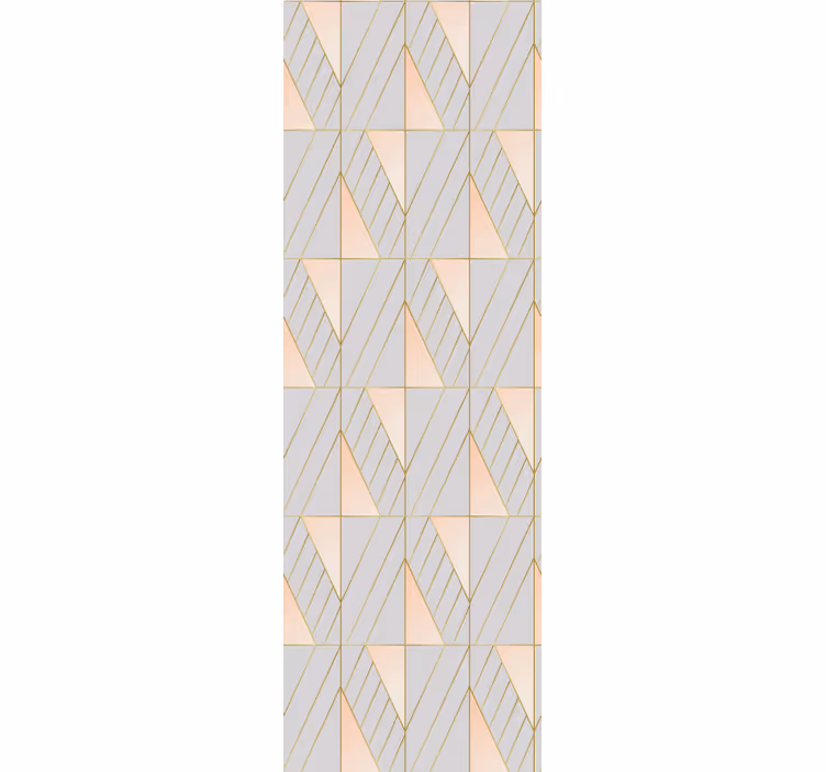 Layered Geometric Shapes contemporary wallpaper - TenStickers