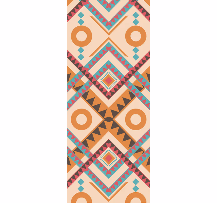 Wallpaper multicolored diamonds pattern - TenStickers