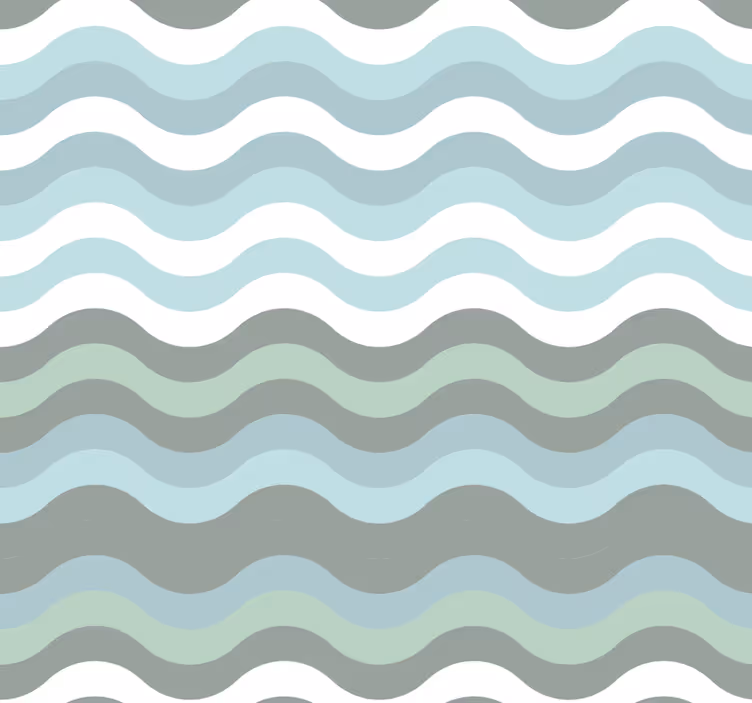 Nordic waves wallpaper Striped - TenStickers