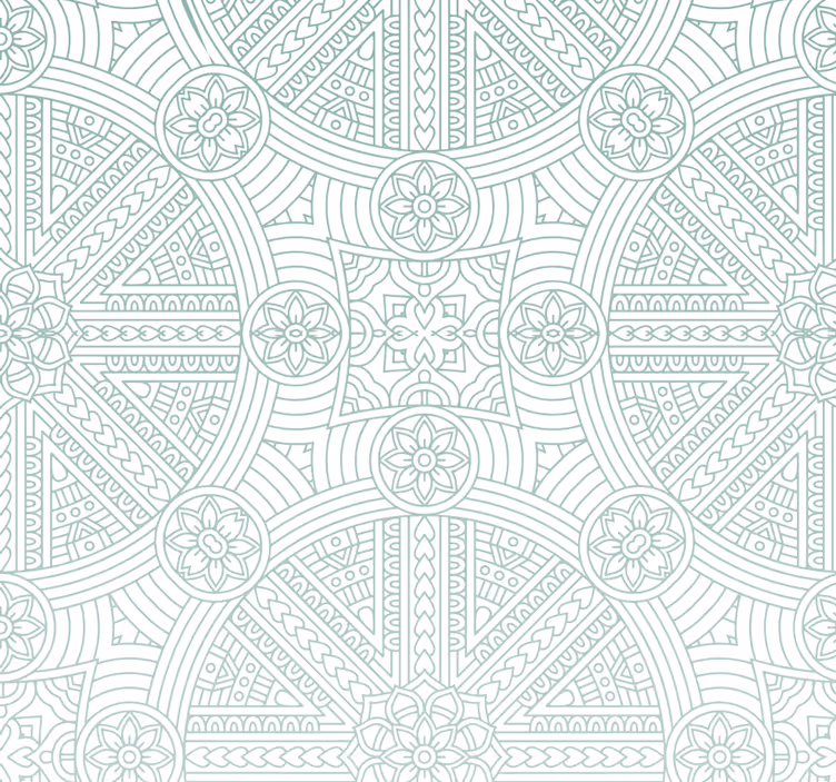 Aztec Boho Pattern Ornamental wallpaper - TenStickers