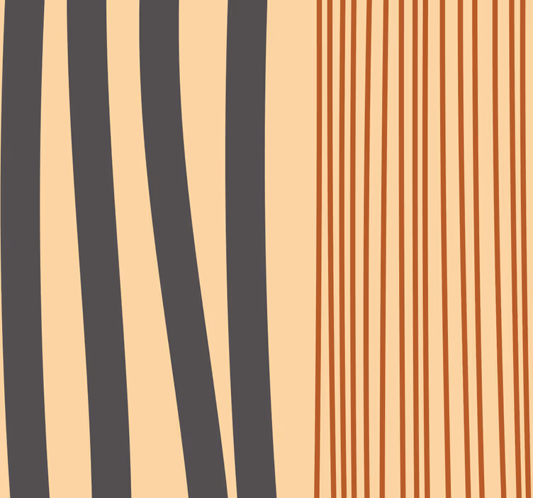 Boho Striped Pattern Abstract Wallpaper - TenStickers