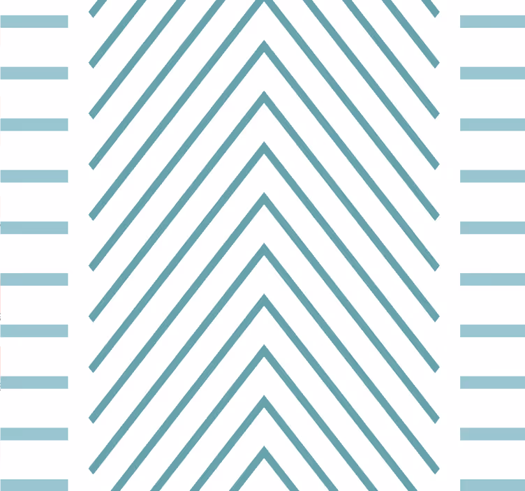Stylish chevron lines living area wallpaper - TenStickers