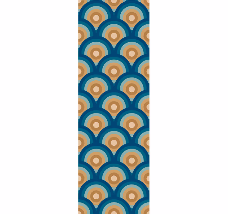 60s circles Vintage Wallpaper - TenStickers