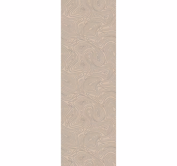 Taupe topographic textured wallpaper - TenStickers