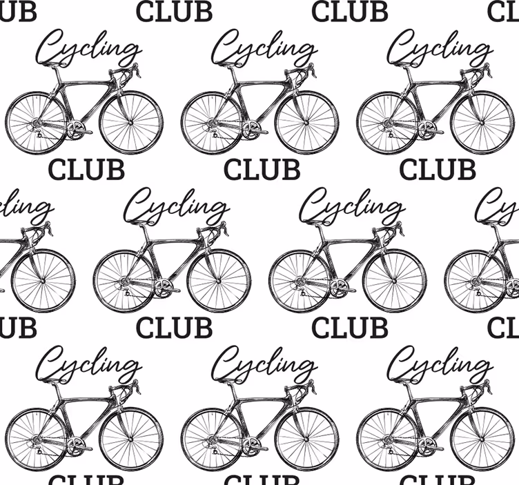 Cycling club Letter wallpaper - TenStickers