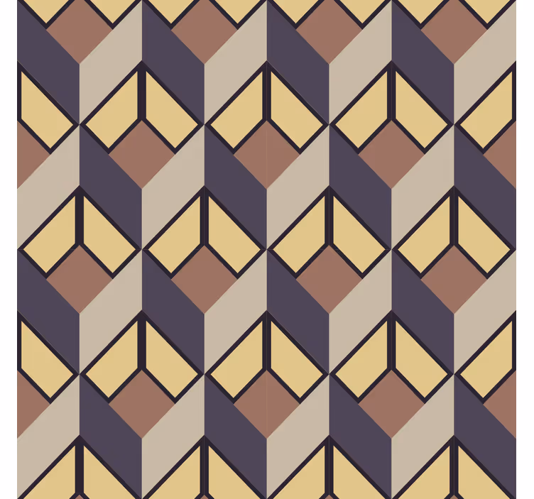 Retro design grey living room wallpaper - TenStickers