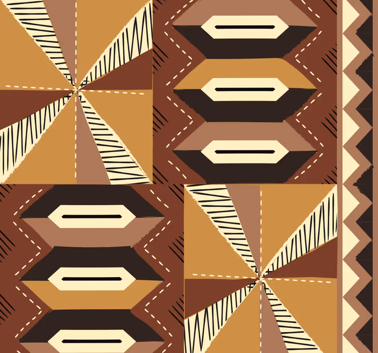 African Tribal pattern wall art - TenStickers