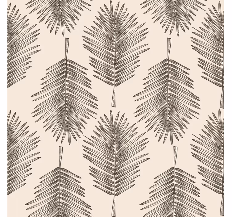 Leaves decor Living room wallpaper - TenStickers