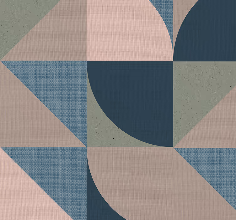 Abstract checkered headboard wallpaper - TenStickers