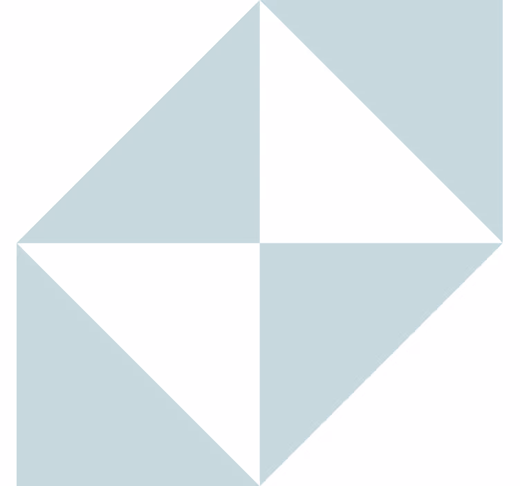 Blue triangles geometric wallpaper - TenStickers