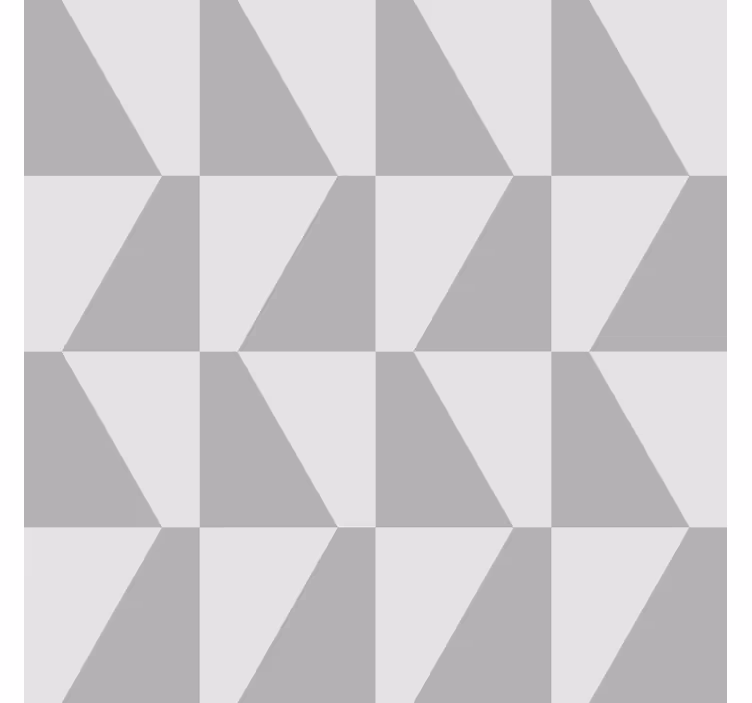 Gray trapeze geometric wallpaper - TenStickers