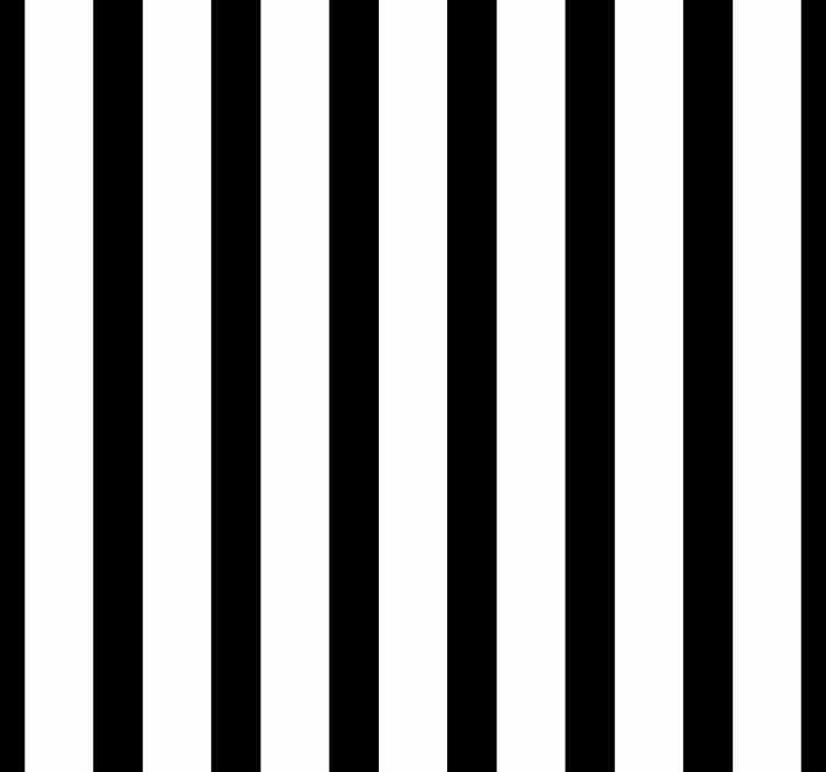 Stripe wallpaper Classic black and vertical white wallpaper - TenStickers