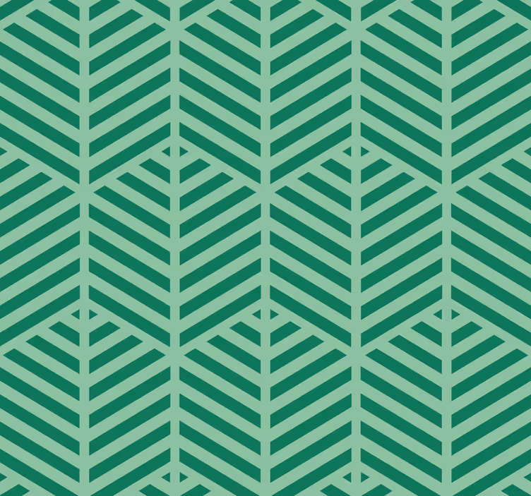 Green stripes and patterns Vertical Wallpaper - TenStickers