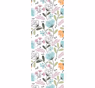 Floral botanical arrangement bathroom wallpaper