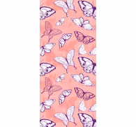 Flying pink motif butterflies wallpaper