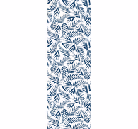 Grey botanical motif leaves wallpaper