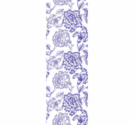 Blue Indigo bloom floral wallpaper