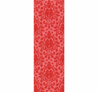 Red floral Damasco classic wallpaper