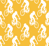 Cyclists yellow wallpaper