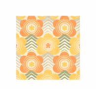1970's blooming vintage style retro wallpaper
