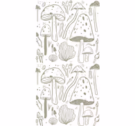 Nature wallpaper beige mushroom design