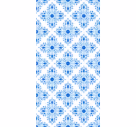 Tile effect wallpaper fontaine blue tile effect