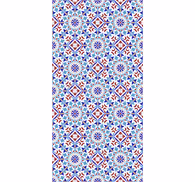 Tile effect wallpaper with ceramic design