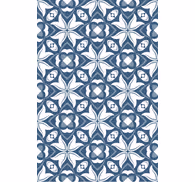 Tile effect wallpaper with elegant botanical designs