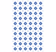 Tile effect wallpaper ceramic floral design
