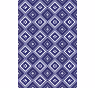 Tile effect wallpaper blue diamond design