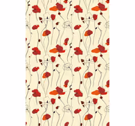 Classic wallpaper poppies design