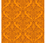Classic wallpaper vintage orange damask