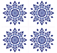 Tile effect wallpaper round classic tile design