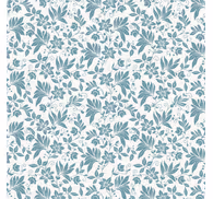 Tile effect wallpaper turquoise floral design