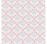 Tile effect wallpaper floral small tile