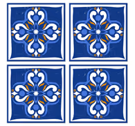 Tile effect wallpaper classic mediterranean design