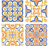 Tile effect wallpaper sicilian tiles