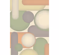 Contemporary wallpaper geometric circle design