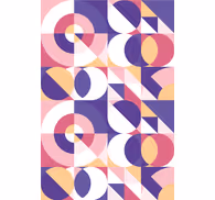 Contemporary wallpaper abstract geometric art