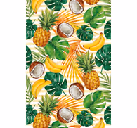 Contemporary wallpaper hand-painted tropical design