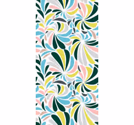 Contemporary wallpaper chained colored feathers