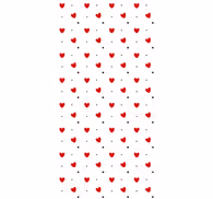 Contemporary wallpaper pattern-decor hearts and dots