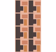 Contemporary wallpaper geometric shape design