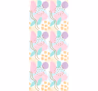 Contemporary wallpaper with abstract floral designs